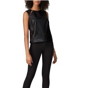 KF/KaufmanFranco Collective Leather‎ Cutout Sleeveless Top, Size 4